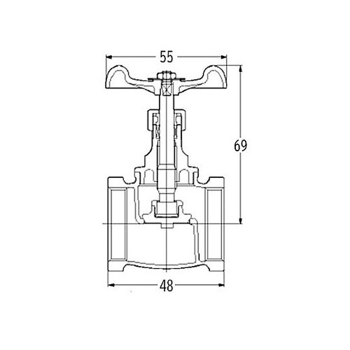 Rc 1/2” グローブバルブ EA4