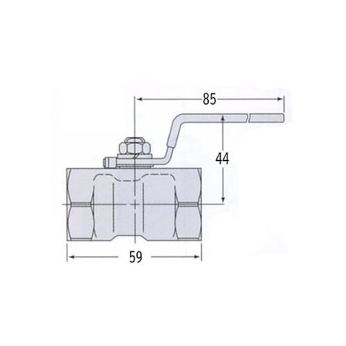 Rc 3/4” ボールバルブ(ステンレ