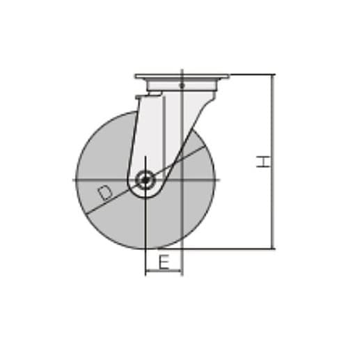 100mm キャスター(自在金具・ブレー