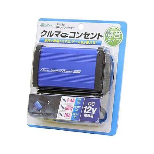 DC12V→AC100V/ 80W イン