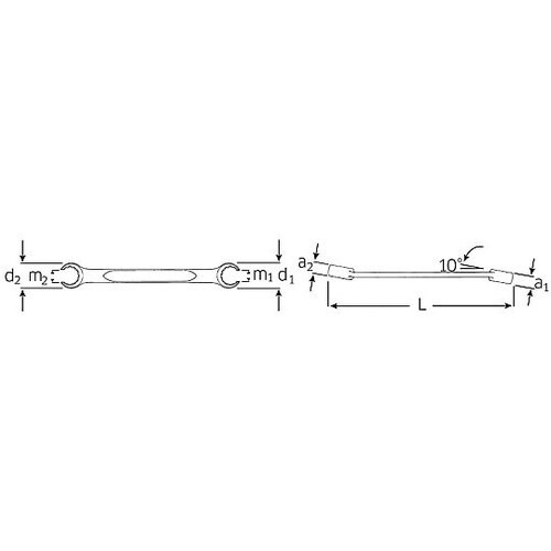 24x27mm オープンリングスパナ E