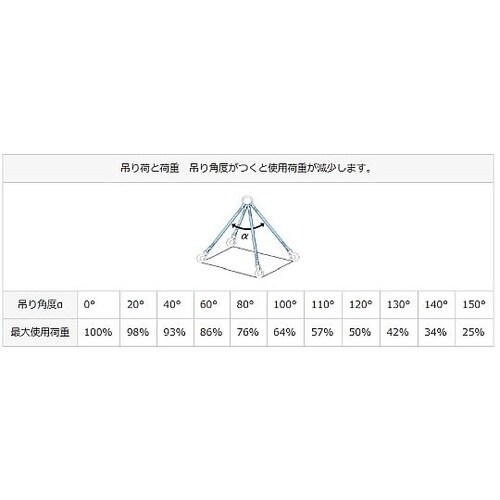 0.63tonx1.0m 金具付スリング