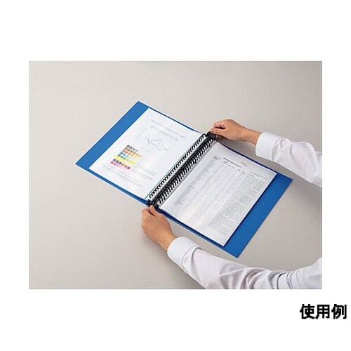 A4 クリアーバインダー(青) EA76