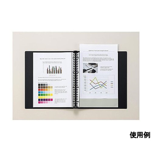 A4 クリアーバインダー(青) EA76