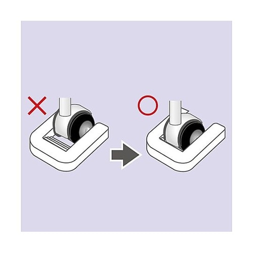 60mm キャスター用ストッパー(白/2