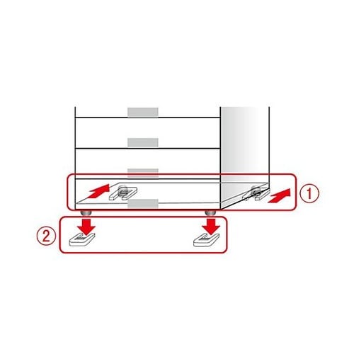 60mm キャスター用ストッパー(白/2