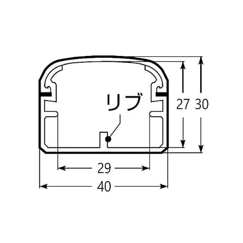40x30mmx2.0m モールダクト(