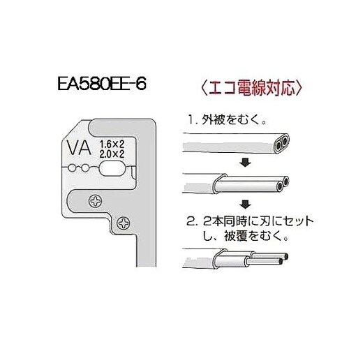 1.6・2.0mm(2芯用) VVF線ス