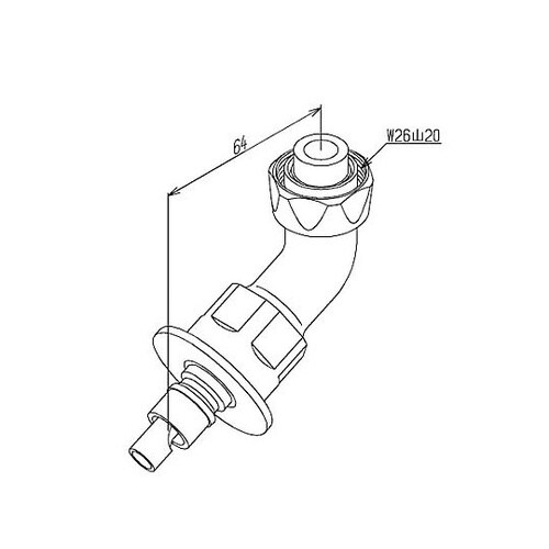 回転スパウト(緊急止水弁付) EA468