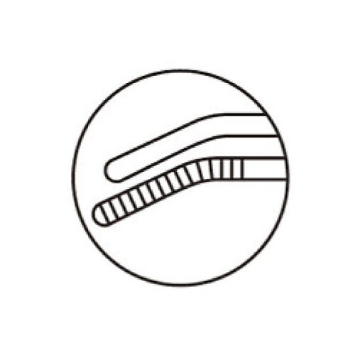 3.5x500mm ピンセット(先曲)