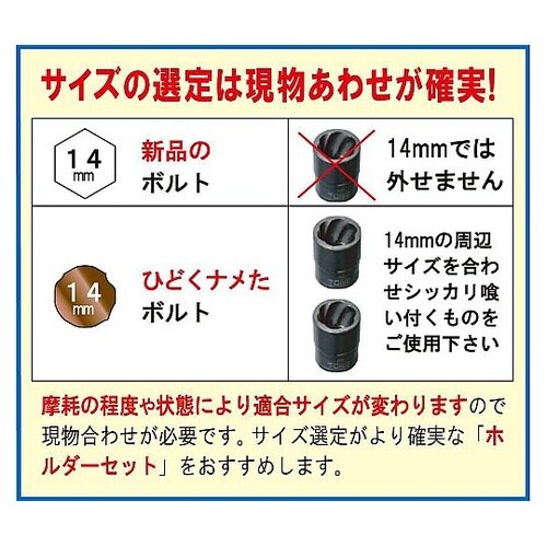 1/2”DRx17mm トルネードソケッ