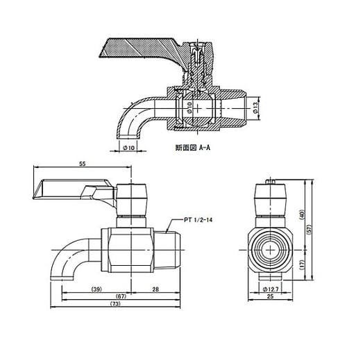 R 1/2” カラン EA426BL−4