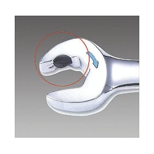 19mm ダブルラチェット片目片口スパナ