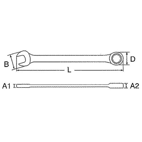 16mm コンビネーションギアレンチ E