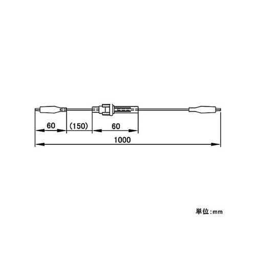1000mm テストリード(両端クリップ