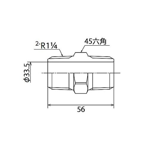 R 1・1/4” ニップル(ステンレス製