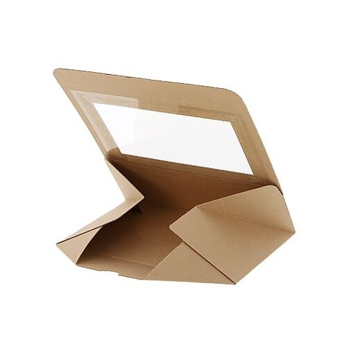 食品箱 ネオクラフト 窓付BOX L ク