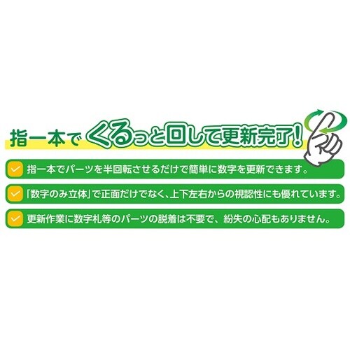 くるっと3D数字札式無災害記録表 MKH
