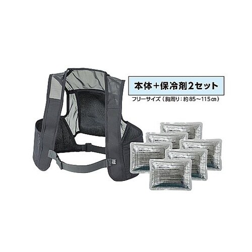 ピタッと冷却ベスト 予備保冷剤付き(保冷