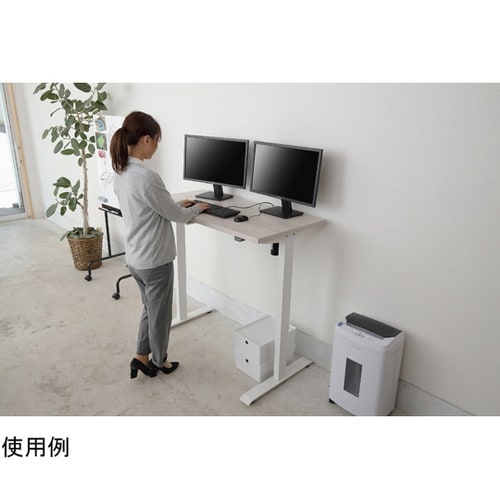 283486 電動昇降テーブル ホワイト