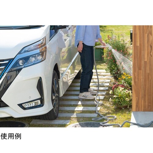 伸縮ホースポータブルセット ライトグレー