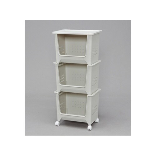 SB−003スタックバスケットオフホワイ