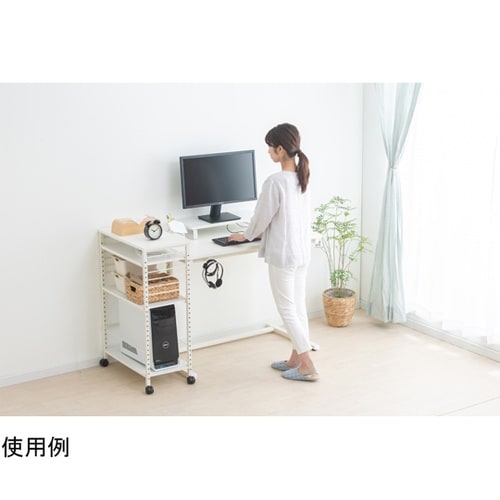 285291昇降デスク幅100cmホワイト