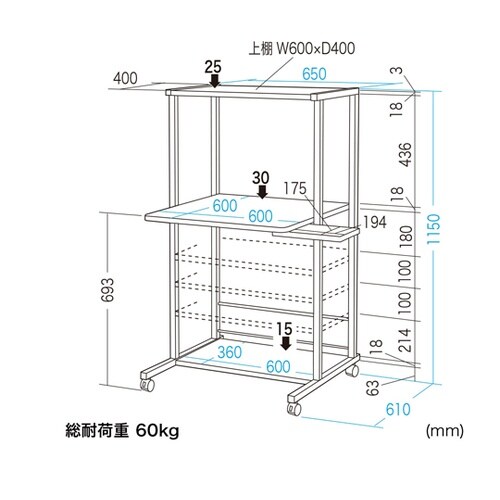 パソコンラック RAC−EC36N