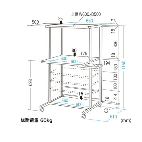 パソコンラック RAC−EC37N