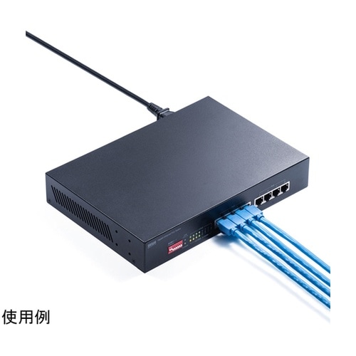 長距離伝送・ギガビット対応PoEスイッチ