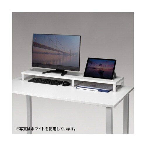 木製机上ラック(W1000・ブラック)