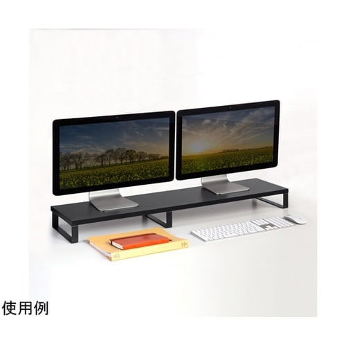 木製机上ラック(W1000・ブラック)