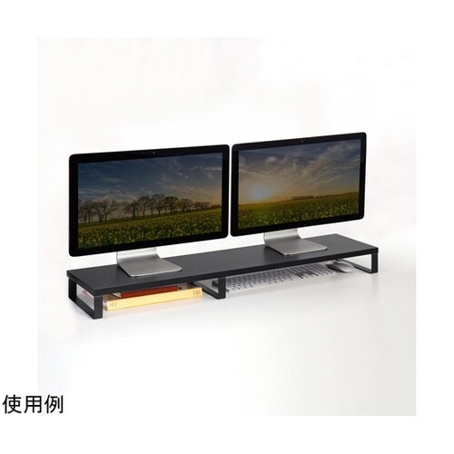 木製机上ラック(W1000・ブラック)