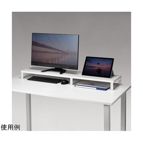 木製机上ラック(W1000・ホワイト)