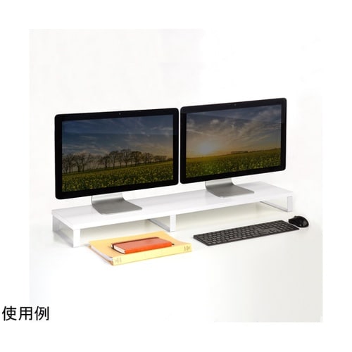 木製机上ラック(W1000・ホワイト)