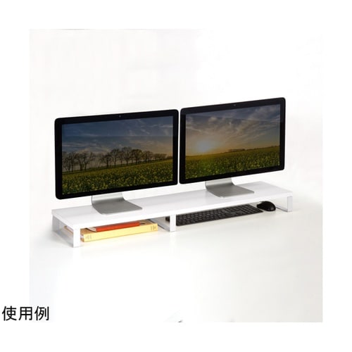 木製机上ラック(W1000・ホワイト)