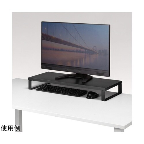 木製机上ラック(W600・ブラック) M