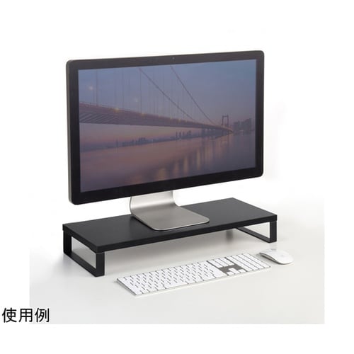 木製机上ラック(W600・ブラック) M