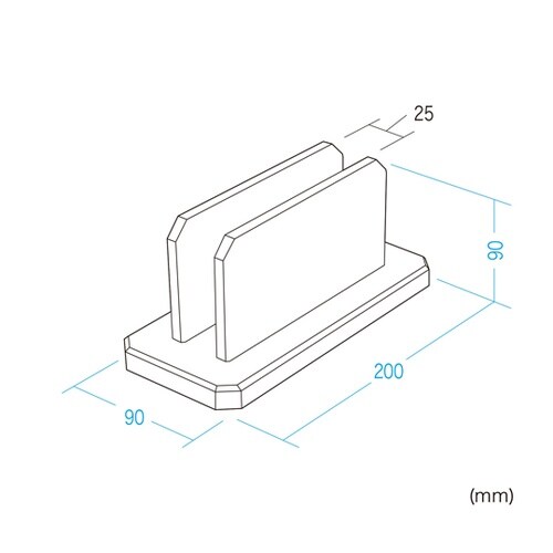 ノートパソコン用アクリルスタンド(縦置き