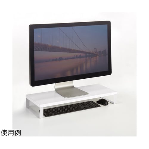 木製机上ラック(W600・ホワイト) M