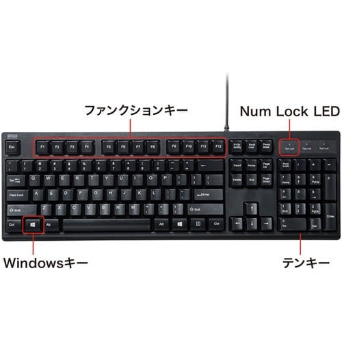 英語USBキーボード SKB−E5UBK