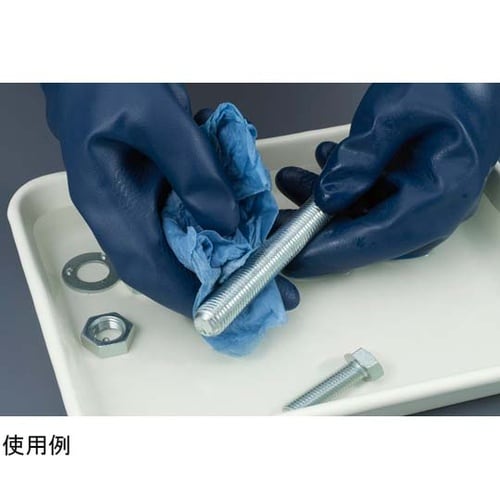 ニトリルゴム製化学防護手袋 厚手ロングタ