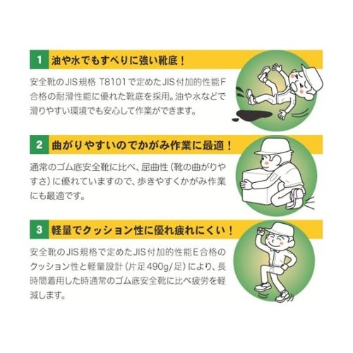 FZ10026.5 超耐滑ゴム底安全靴
