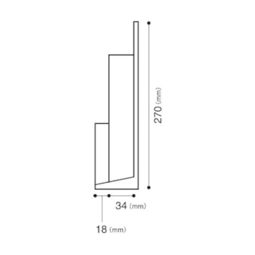 MVBKWSG Vカットボックスグレー