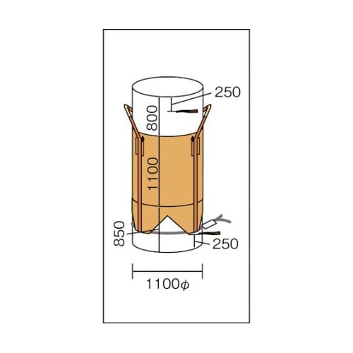 YSCB1100F コンテナバッグ丸型