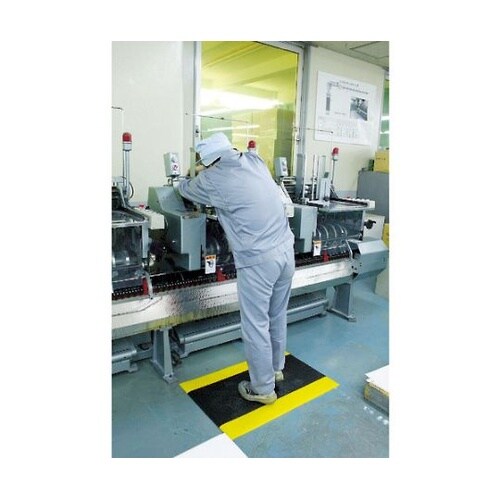 快適クッションマット 4575 黒/黄