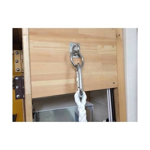 カラビナ付きポリエステルロープ 3つ打タ