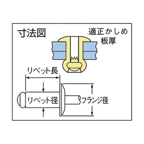 TAPD30M4BS オープンリベット