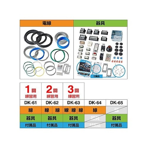 DK−64 第一種電工試験練習用線セット