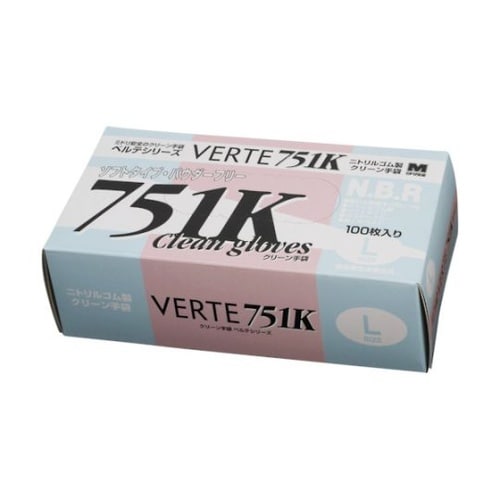 ニトリル使い捨て手袋 ベルテ751K ホ